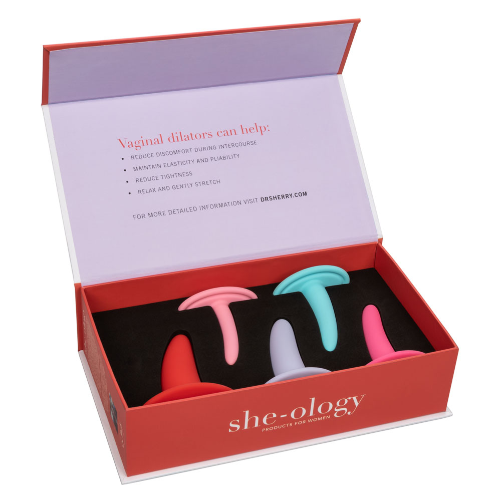 hysis9UEiEyjaMetM6uY6RMBAwEJ4Ue5 She-Ology 5-Piece Wearable Vaginal Dilator Set - Image 1