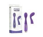 Perks Ex-1 Clitoral Stimulating Wand and G-Spot Vibrator - Purple - Image 2