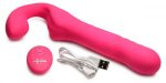 Mighty-Thrust Thrusting and Vibrating Strapless Strap-on With Remote - Pink - Image 5