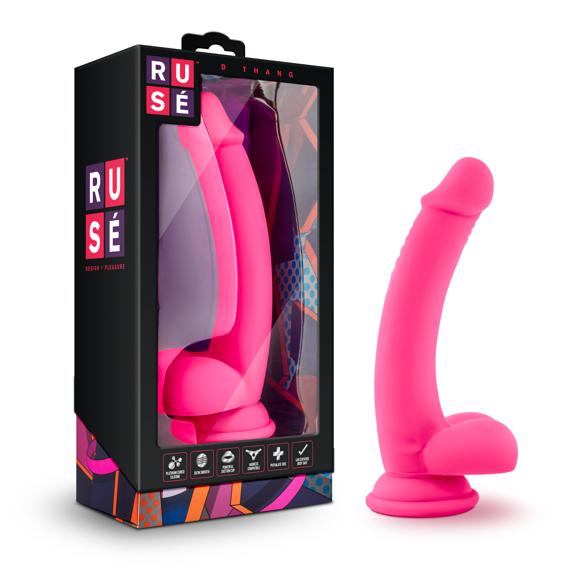 www.blushnovelties.com Ruse - D Thang - Hot Pink - Image 1