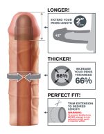 Fantasy X-Tension Mega 2-Inch Extension - Flesh - Image 3