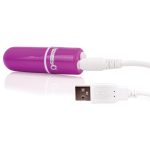 Charged Vooom Rechargeable Bullet Vibe - Purple Vibe - Purple - Image 6