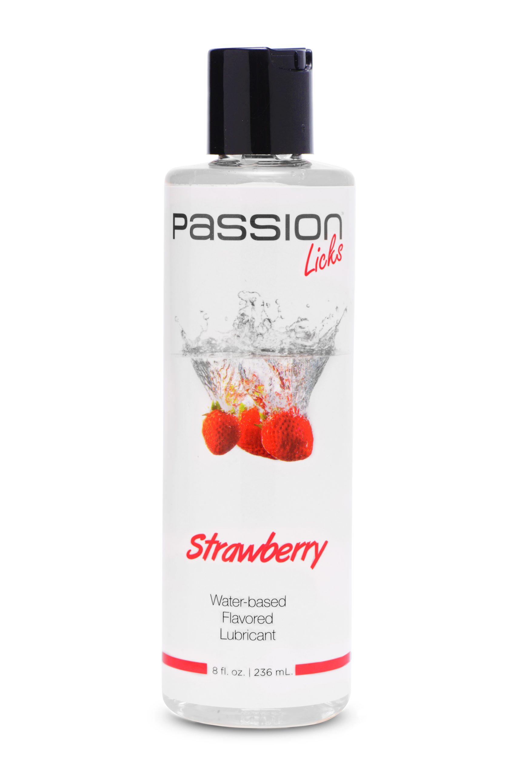 iWwUTv2KAdDtaccmRhvACx0FjXulXecq Passion Licks Strawberry Water Based Flavored Lubricant - 8 Fl Oz / 236 ml - Image 1