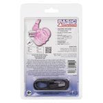 Basic Essentials Stretchy Vibrating Bunny Enhancer - Pink Rechargeable - Image 3