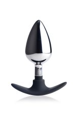 Dark Invader Metal and Silicone Anal Plug - Large - Image 2