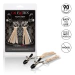 Nipple Play Playful Tassels Nipple Clamps - Gold - Image 7