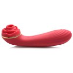 Bloomgasm Passion Petals 10x Suction Rose Vibrator - Red - Image 2