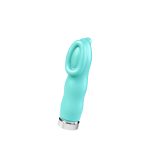 Luv Plus Rechargeable Mini Vibe - Tease Me Turquoise - Image 3