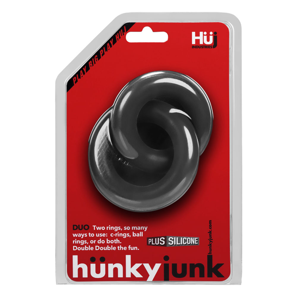 iwaiS8mKpCMSZ0hRfoWnyNnI60aOxAav Hunkyjunk Duo Linked Cock Ball Rings - Tar - Image 1