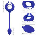 Admiral Plug and Play Weighted Cock Ring - Blue - Image 7