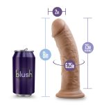 Au Naturel - 8 Inch Dildo With Suction Cup - Mocha - Image 5
