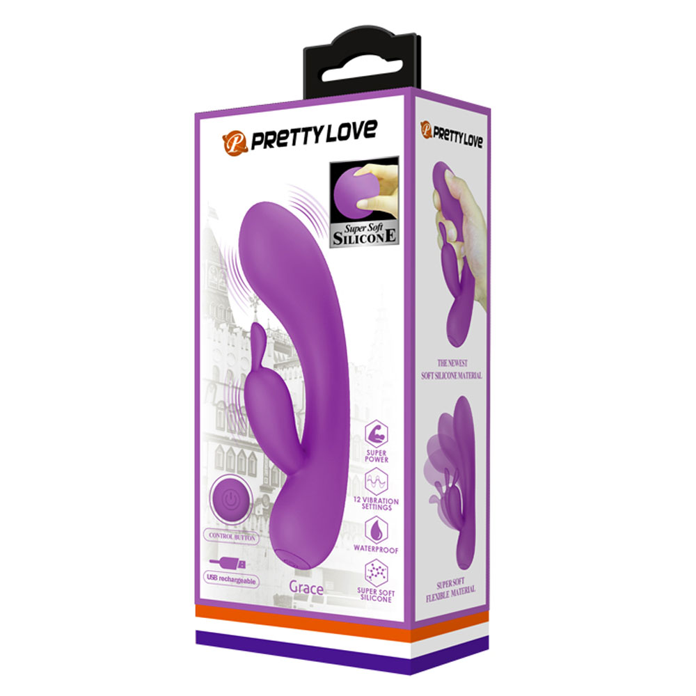 j4saRJF4rwg1IxVkq6mVPeUbG01sf0CA Pretty Love Grace Rechargeable Rabbit Vibrator - Image 1