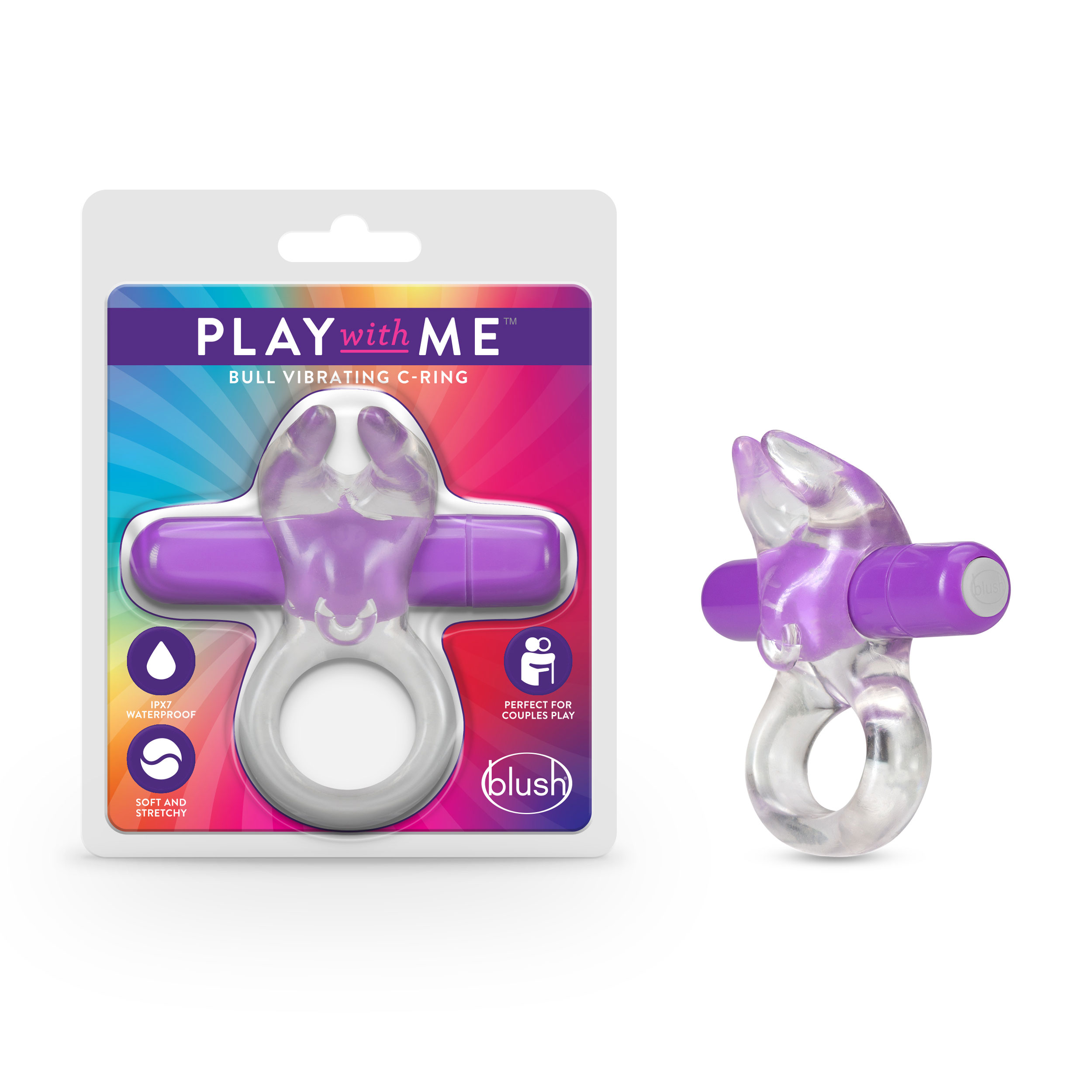 jLWKA2k3uOYE9kWhCfJaeFuBd55XPIuM Play With Me – Bull Vibrating C-Ring - Purple - Image 1