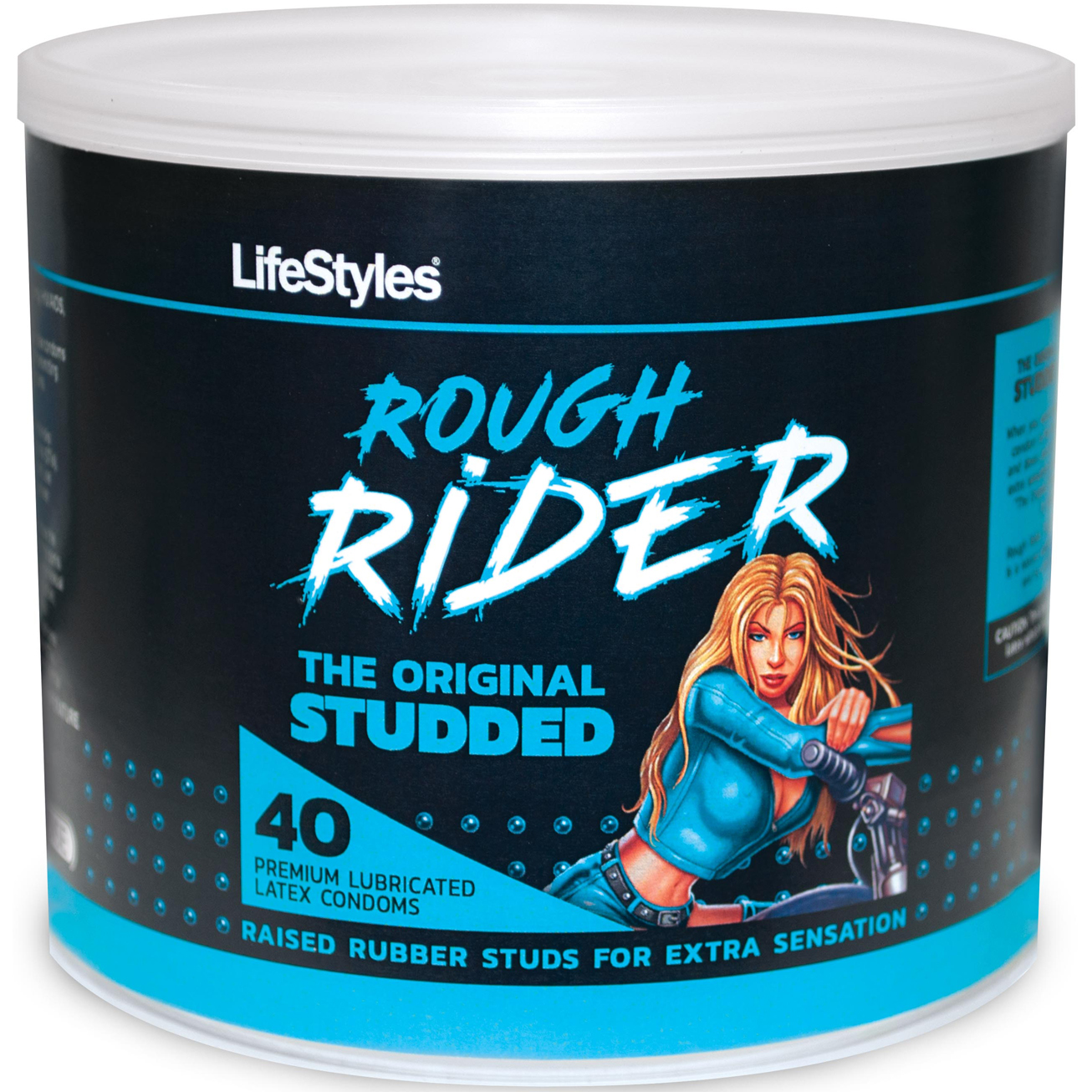 jLmyX14NazFQJKBb3M0zxOclx5ZaBGmP Lifestyles Rough Rider - 40 Count Jar - Image 1