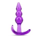 B Yours - Triple Bead Anal Plug - Purple - Image 2