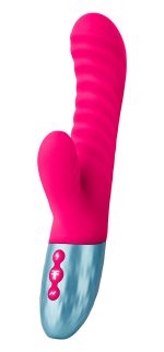 Delola Liquid Silicone Rabbit - Pink - Image 2