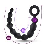 Anal Adventures Platinum - Silicone Beginner Anal Beads - Black - Image 4