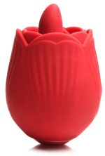 Bloomgasm - French Rose Licking and Vibrating Stimulator - Red - Image 5