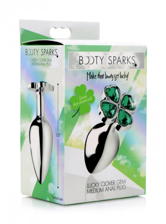 jzkzvT8En3L45JCm8LODcp8owMa2D8J0 Lucky Clover Gem Anal Plug - Medium - Image 1