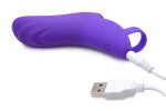 7x Finger Bang Her Pro Silicone Vibrator - Purple - Image 7