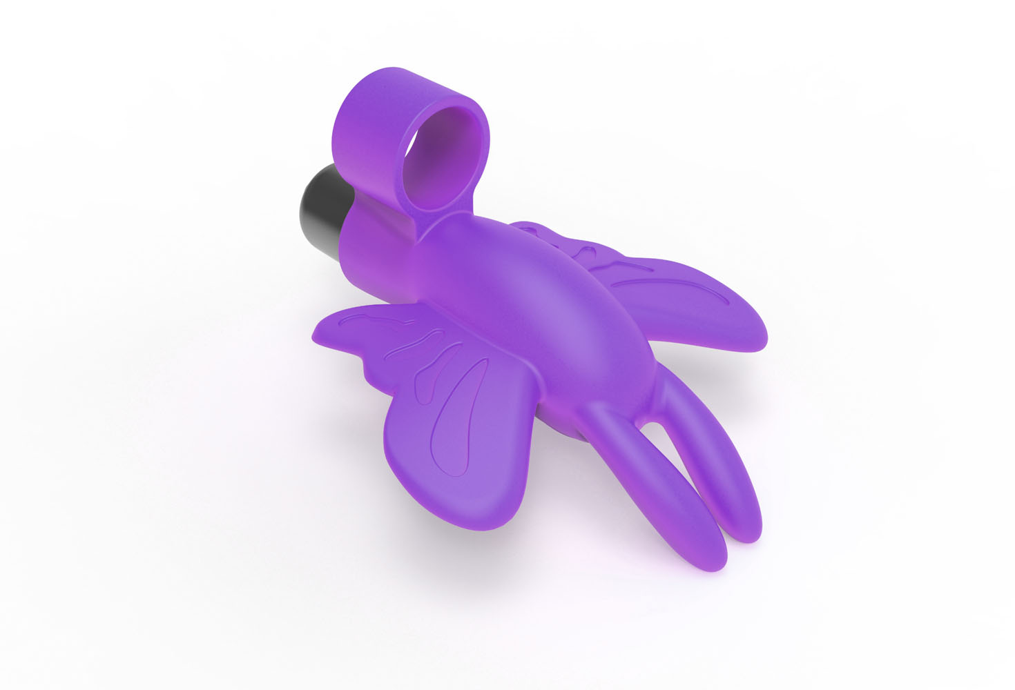 k9Wt6rqDyGQydLe7IptaO1WkG0zqy5fV The 9's Flirt Finger Butterfly Finger Vibrator - Purple - Image 1