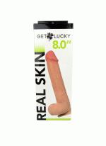 Real Skin 8" Dual Layer Dildo - Beige