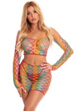 Pot of Gold 2 Pc Skirt Set - One Size - Rainbow - Image 2