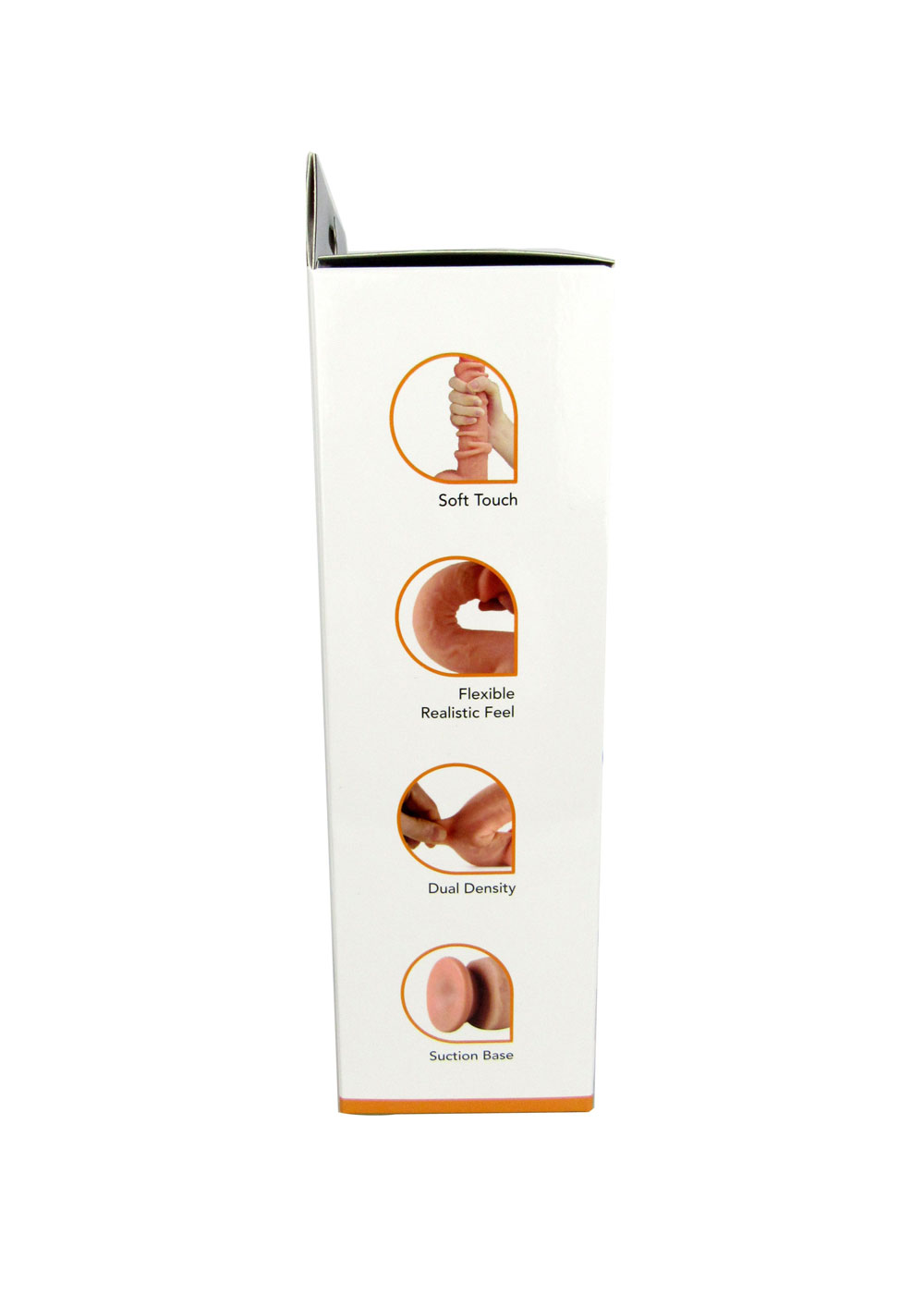 kW9qSbX8 Real Skin 7.5" Dual Layer Dildo - Beige - Image 1