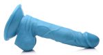 Pop Pecker 6.5 Inch Dildo With Balls - Blue - Image 3