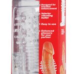 Clear Sensations Vibrating Textured Sleeve