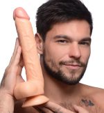 Long Logan 10 Inch Dildo With Balls - Light - Image 8