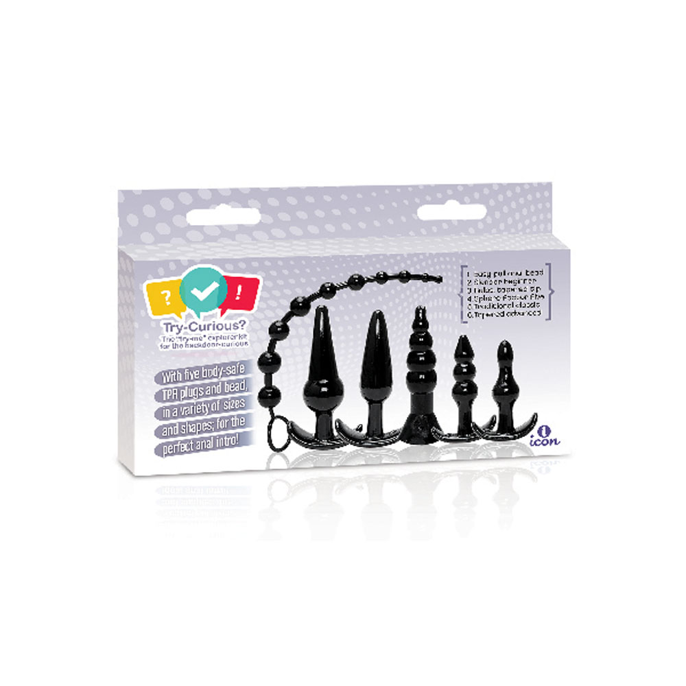 l0y9CT8zJP36diN7Siv3I2icN9f3e4sC The 9's Try-Curious Anal Plug Kit - Black - Image 1