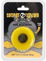 Ultimate Silicone Cock Ring - Yellow - Image 2