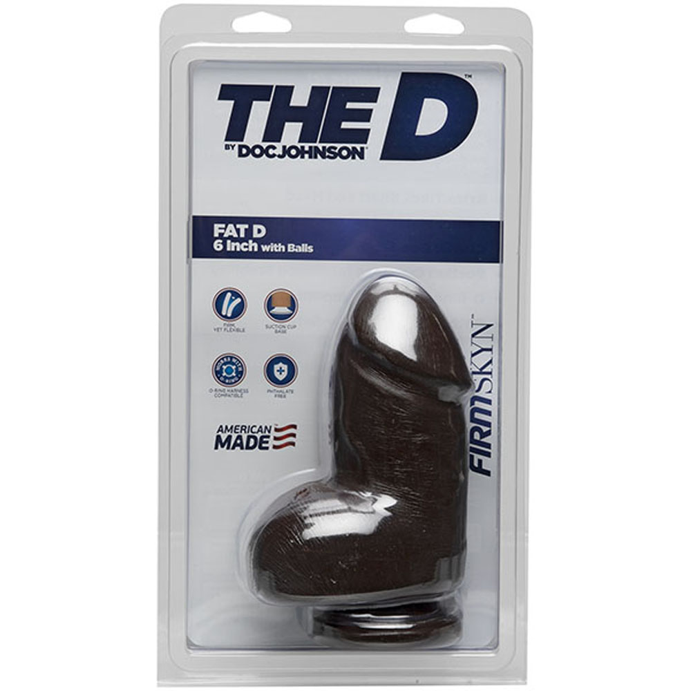 l4NCPV59jU2oo5kjGpOykbnNNGIfPu2c The D - Fat D - 6 Inch With Balls - Firmskyn - Chocolate - Image 1