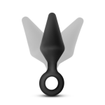Anal Adventures Platinum - Silicone Loop Plug - Large - Black - Image 5