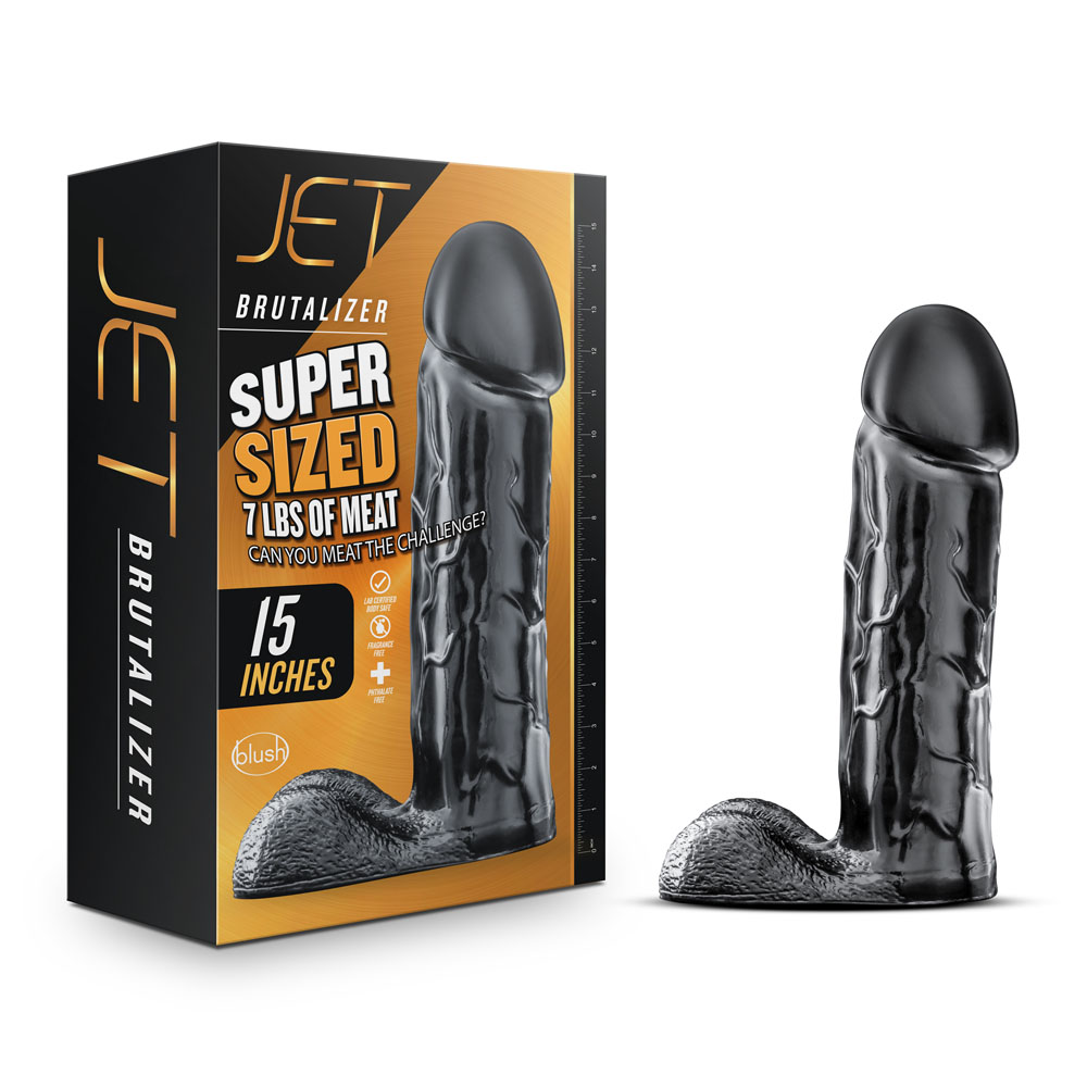 lHI68vyeuRDGqYpVxBNz3DolgbrNgLNh Jet - Brutalizer 15 Inch Dildo - Black - Image 1