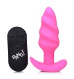 21x Silicone Swirl Plug With Remote - Pink - Image 3