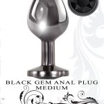 Black Gem Anal Plug - Medium