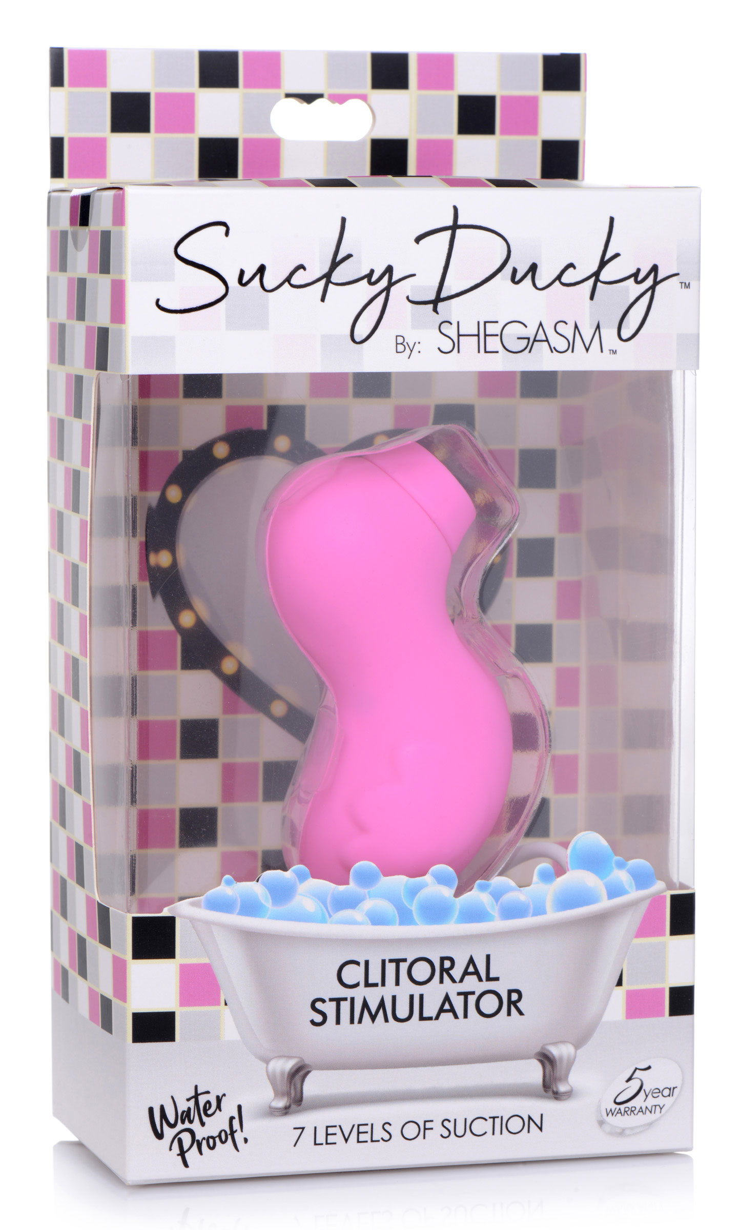 llRQo6j2fud0BqhG7dYsqrc196mg60SM Sucky Ducky Silicone Clitoral Stimulator - Pink - Image 1