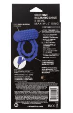 Silicone Rechargeable 10 Bead Maximus Ring - Blue - Image 2