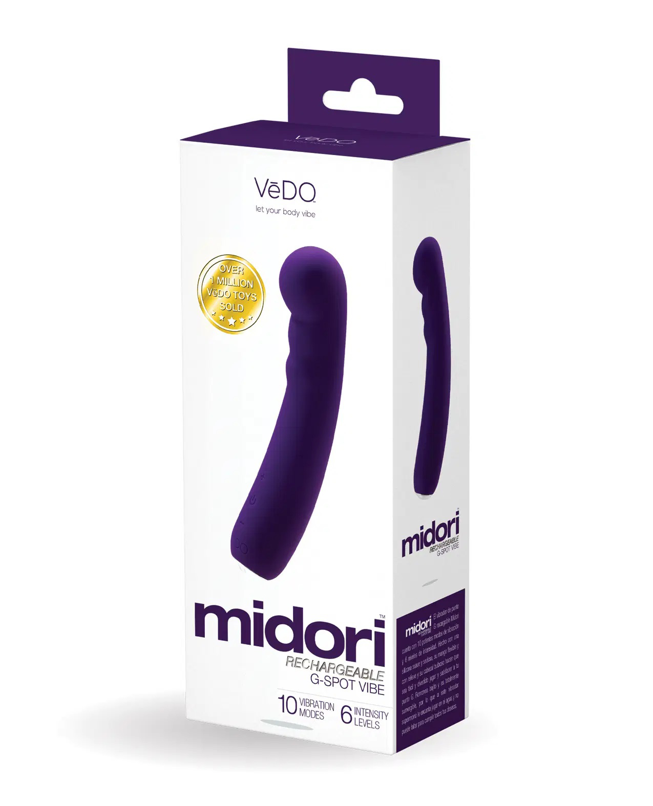 lyFhdJ4kIMHi1LUt2uOStUyfxTRf4xuX Midori Rechargeable G-Spot Vibe - Deep Purple - Image 1