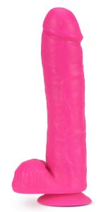 Neo - 11 Inch Dual Density Dildo - Neon Pink - Image 3