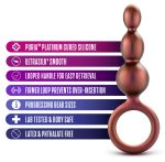 Anal Adventures Matrix - Beaded Loop Plug - Copper - Image 5