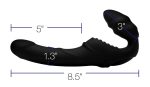 Pro Rider 9x Vibrating Silicone Strapless Strap on With Remote Control - Image 3