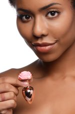 Pink Rose Gold Anal Plug - Small - Image 8