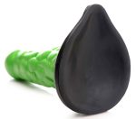 Radioactive Reptile Thick Scaly Silicone Dildo - Green - Image 4