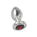 Ass-Sation Remote Vibrating Metal Plug - Silver - Image 2