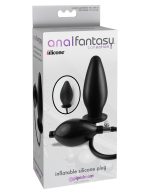 Anal Fantasy Collection Inflatable Silicone Plug - Black - Image 3
