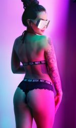 Not Your Bitch Bralette and Cheeky Panty Set - Black - L/xl - Image 3