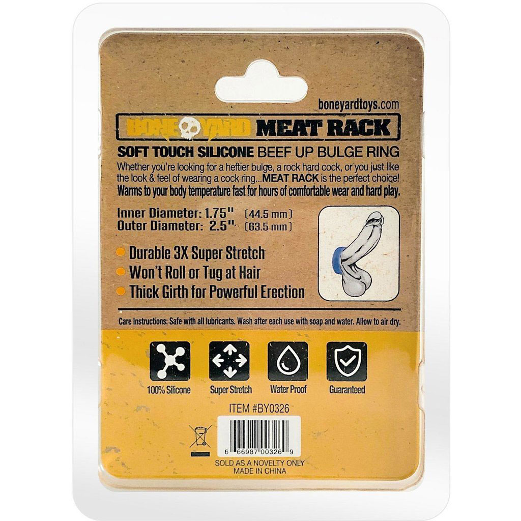 n6H5kWAOcKJMAVRqmEaM5aEPYjK6h2dt Meat Rack Cock Ring - Blue - Image 1